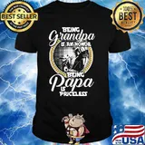 Being Grandpa Is An Honor Being Papa Is Priceless Baby Yoda Star Wars Shirt