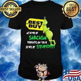 Best Buy My Level Of Sarcasm Depends On Your Level Of Stupidity Grinch Shirt