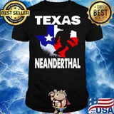 Bigfoot Texas Neanderthal Flag shirt