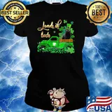 Black Cat loads of luck st patricks day Ladies tee