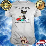 Black Cat Paper Crafting Because Murder Is Wrong shirt