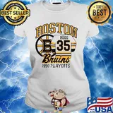 Boston Moog 35 Bruins 1990 playoffs Ladies tee