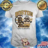 Boston Moog 35 Bruins 1990 playoffs shirt