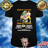 Brett Favre Green Bay Packers 1992 2007 thanks for the memoreis shirt
