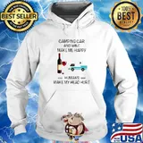 Camping Car And Wine Make Me Happy Humans Make My Head Hurt Hoodie