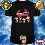 Cardinals Football Snooy Charlie And Friends Shirt