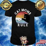 Cat Moms Rule Vintage Shirt