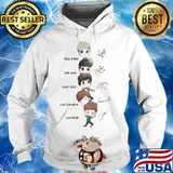 Chibi Team One Direction Name Player Shirt Hoodie