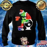Cleveland Browns Grinch sitting on Pittsburgh Steelers toilet and step on Baltimore Ravens helmet Sweater