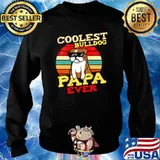 Cooles Bulldog Papa Ever Vintage Sweater
