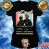 Daft Punk 1993 2021 Thank You For The Memories Signature Vintage Shirt Ladies tee