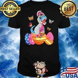 Dinosaur Bunny Easter Basket Egg Hunt T Rex Toddler Girl Kid shirt