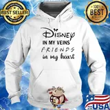Disney in my veins friends in my heart Hoodie