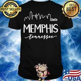 Downtown Memphis Tennessee City Skyline Calligraphy Shirt