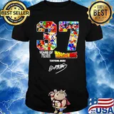Dragon ball 37 years of 1984 2021 7 series Toriyama Akira signature shirt
