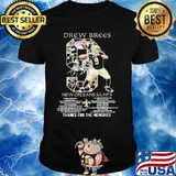 Drew Brees Legend Super Bowl Thank You For The Memories Signature Shirt