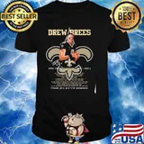 Drew Brees New Orleans Saints 2006 2021 Thank You For The Memories Signature Shirt