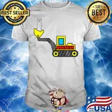 Easter Egg Bunny Excavator Bulldozer Shirt