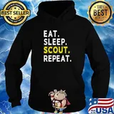 EAT SLEEP SCOUT REPEAT FUNNY SCOUTING SHIRT Hoodie
