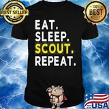EAT SLEEP SCOUT REPEAT FUNNY SCOUTING SHIRT