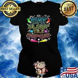 EAT SLEEP TILT REPEAT WIZARD CHAMPION ARCADE GAMES PINBALL SHIRT Ladies tee