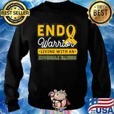 ENDO WARRIOR ENDOMETRIOSIS YELLOW RIBBON ENDOMETRIUM SHIRT Sweater