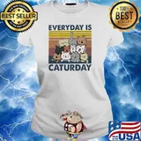 Everyday Is Caturday Vintage Shirt Ladies tee