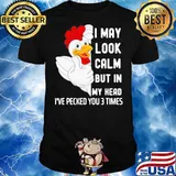Excited Look In My White Chicken 9 Shirt