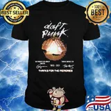 Daft Punk 1993 2021 Thanks For The Memories Signature Shirt
