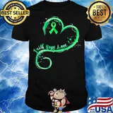 Faith Hope Love Green Ribbon Mental Health Awareness Shirt