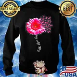 FAITH HOPE LOVE PINK RIBBON DAISY FLOWER BREAST CANCER SHIRT Sweater