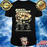 Fast And Furious 2001-2021 9 Films Thanks You For The Memories Shirt