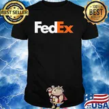 Fedex Logo White Orange Shirt