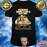 Ferris Bueller’s Day Off 35th Anniversary 1986 2021 Thank You For The Memories Signature Shirt