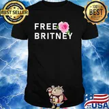 Free Britney with a pink Rose Shirt