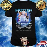 Frozen 08th Anniversary 2013 2021 Signatures Thank You For The Memories Shirt