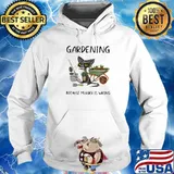 Gardening Because Murder Is Wrong Old Cat Shirt Hoodie