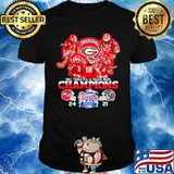 Georgia Bulldogs Team Football Players 2021 Chick Fil A Peach Bowl Champions 24 21 Cincinnati shirt