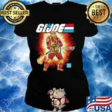Gi Joe Code Name Blowtorch Flame Thrower Ladies tee