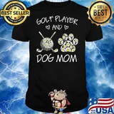 Golf Player And Dog Mon Flower Shirt