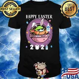 Happy Easter 2021 Covid 19 Baby Yoda Shirt