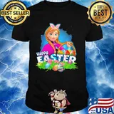Happy Easter Day Egg Anna Ladies Disney Shirt