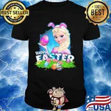 Happy Easter Day Egg Elsa Ladies Disney Shirt