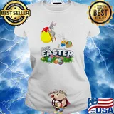 Happy Easter Day Rabbits Disney Shirt Ladies tee