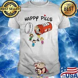 Happy Pill Charlie Snoopy Vs Friends Shirt