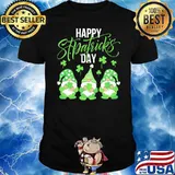 Happy St Patricks Day Lucky Three Gnome Shirt