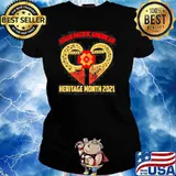 HEART ASIAN PACIFIC AMERICAN HERITAGE MONTH 2021 SHIRT Ladies tee