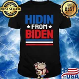 Hidin From Biden Us Flag Shirt