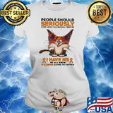 HOT PEOPLE SHOULD SERIOUSLY STOP EXPECTING NORMAL FROM ME I HAVE MS WE ALL KNOW IT IS NEVER Ladies tee