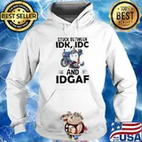 Hot Unicorn Stuck Between Idk Idc And Idgaf Shirt Hoodie